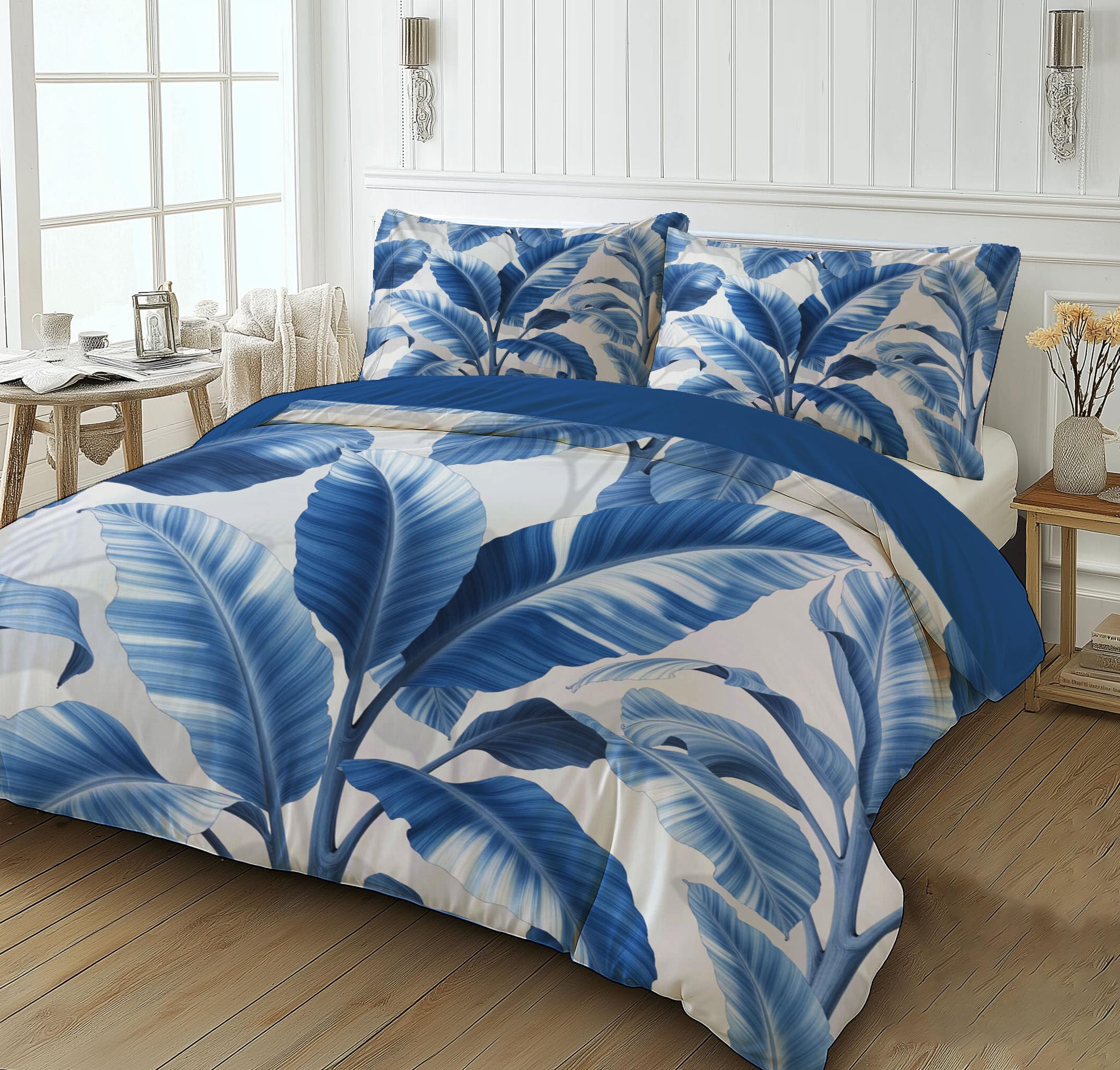 Parure de lit feuilles de bananier pour changer de décoration facilement