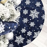 Vista 20 de Flash World Falda de Árbol de Navidad Grande de 36 Pulgadas, Alfombrilla de Cubierta Suave para Decoración de Navidad, Collar de Copo de Nieve