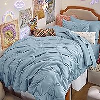 Vista 49 de Bedsure Juego de ropa de cama con edredón tamaño King Beige - Juego de ropa de cama en una bolsa de 7 piezas, juego de regalo GentleSoft™ con diseño
