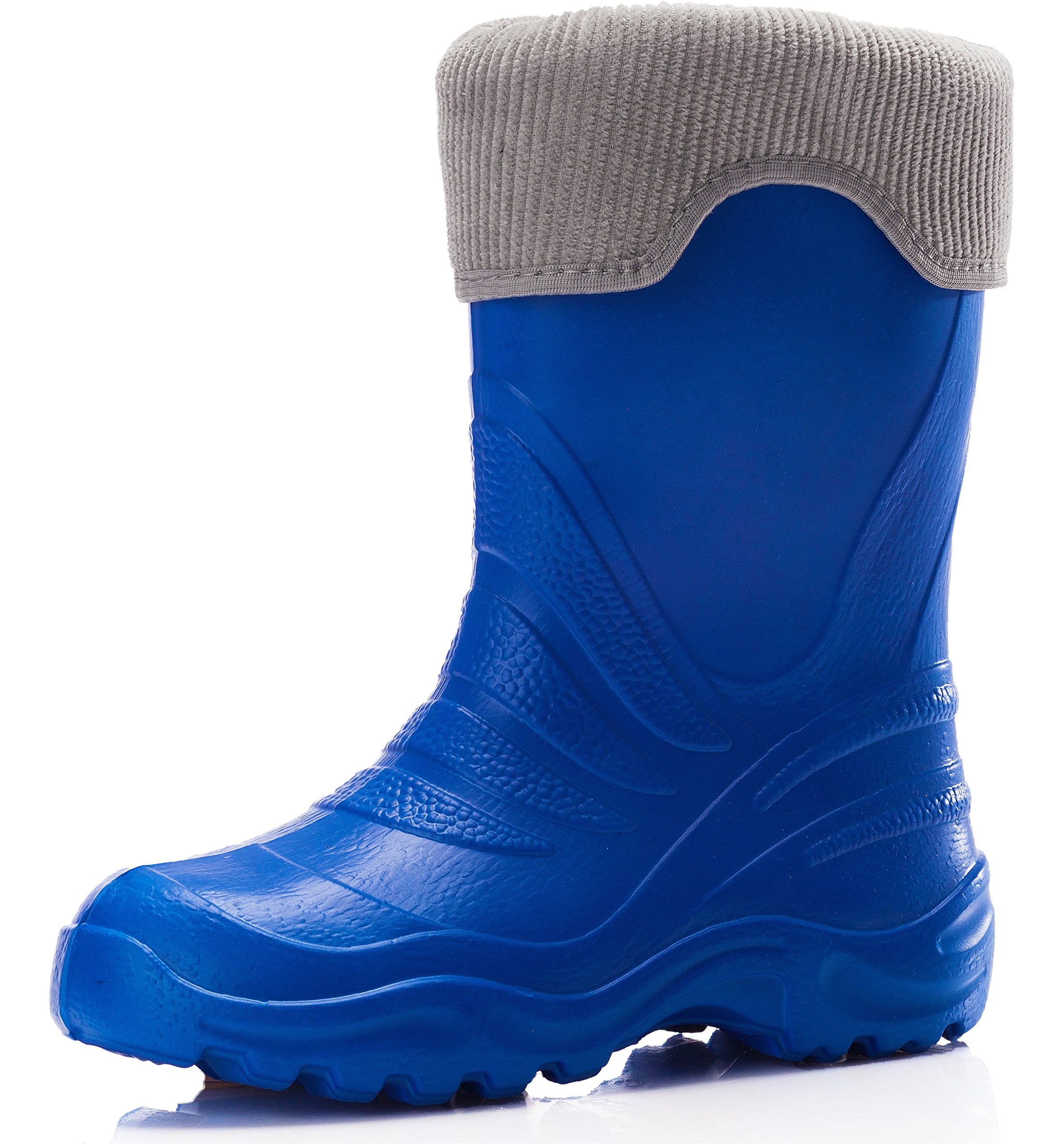 Ladeheid Kinder Mädchen Jungen federleichte EVA Thermo Gummistiefel gefüttert LA-861 (Fuchsia212