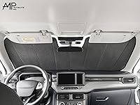 Vista 4 de Parasol plegable para parabrisas de ajuste personalizado para Chevrolet Colorado 2023, 2024 y 2025, parasol compacto, bloquea los rayos UV