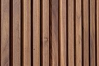 Vista 3 de Woody Walls Paneles de pared de listones de madera maciza, cada panel de pared de listones de madera está hecho de madera real, los paneles