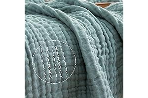 ACCOTIA Cotton Muslin Throw Blankets