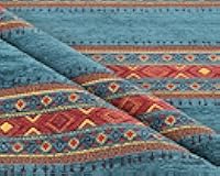 Kilim Pattern Upholstery Fabric Kilim Bohemian Boho Tapestry Tribal Southwestern Turkish Moroccan Mexican Ethnic Fabric by The Yard (1 Yard (55