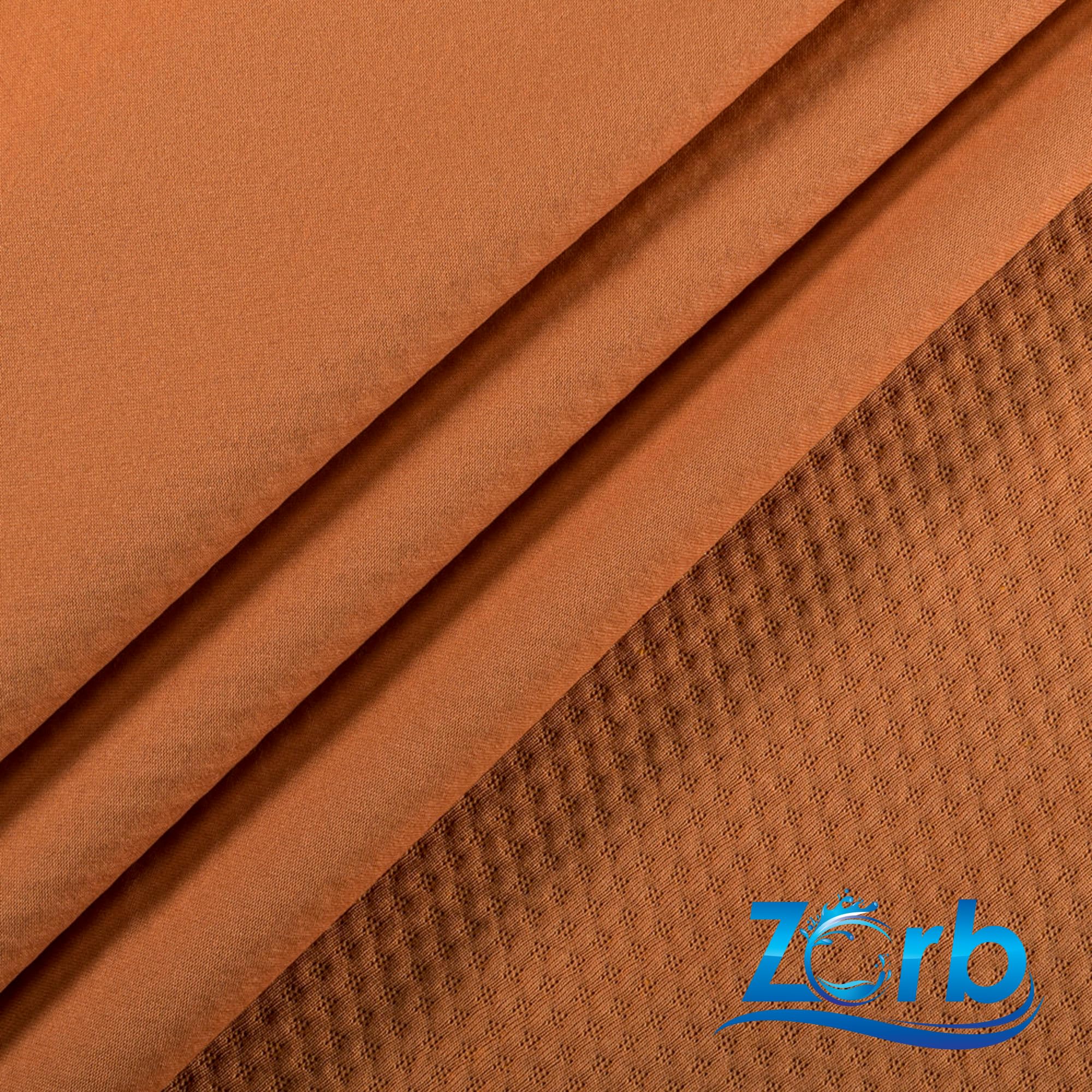 V2 Zorb® 4D Stay Dry Dimple Waterproof CORE ECO-PUL™ Soaker Fabric (Orange Dusk) | Made in USA - Sold by The Yard | Hypoallergenic, Absorbent, Ready to Absorb, Waterproof, No-Stretch, CPSIA