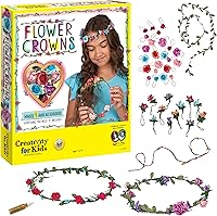 Creativity for Kids DIY Flower Crowns Craft Kit - Make 4 Custom Hair Accessories for Girls Ages 7+