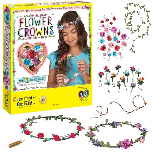 Creativity for Kids Flower Crowns Craft Kit | Screen Free