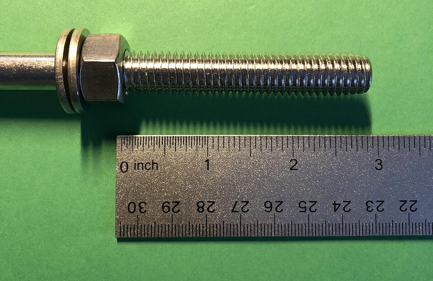 US STAINLESS Stainless Steel 316 Eye Bolt 1/2" x 12" Whitworth (1/2"-12) Short Thread Marine Grade Pitch of 12