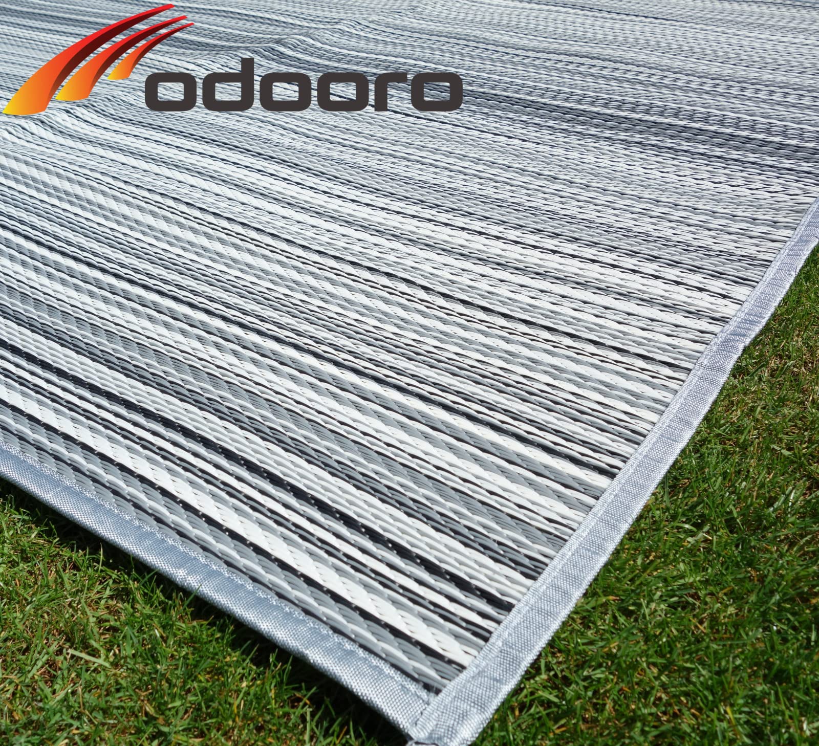 Schlauchland Zeltteppich ´´´odooro WAVETEX Stripe 2,7m x 8m | VIELE GRÖSSEN + Farben | Camping Matte Wohnwagen 450 g/m² Outdoor Teppich Vorzelt Teppich Garten Spieldecke | Premium