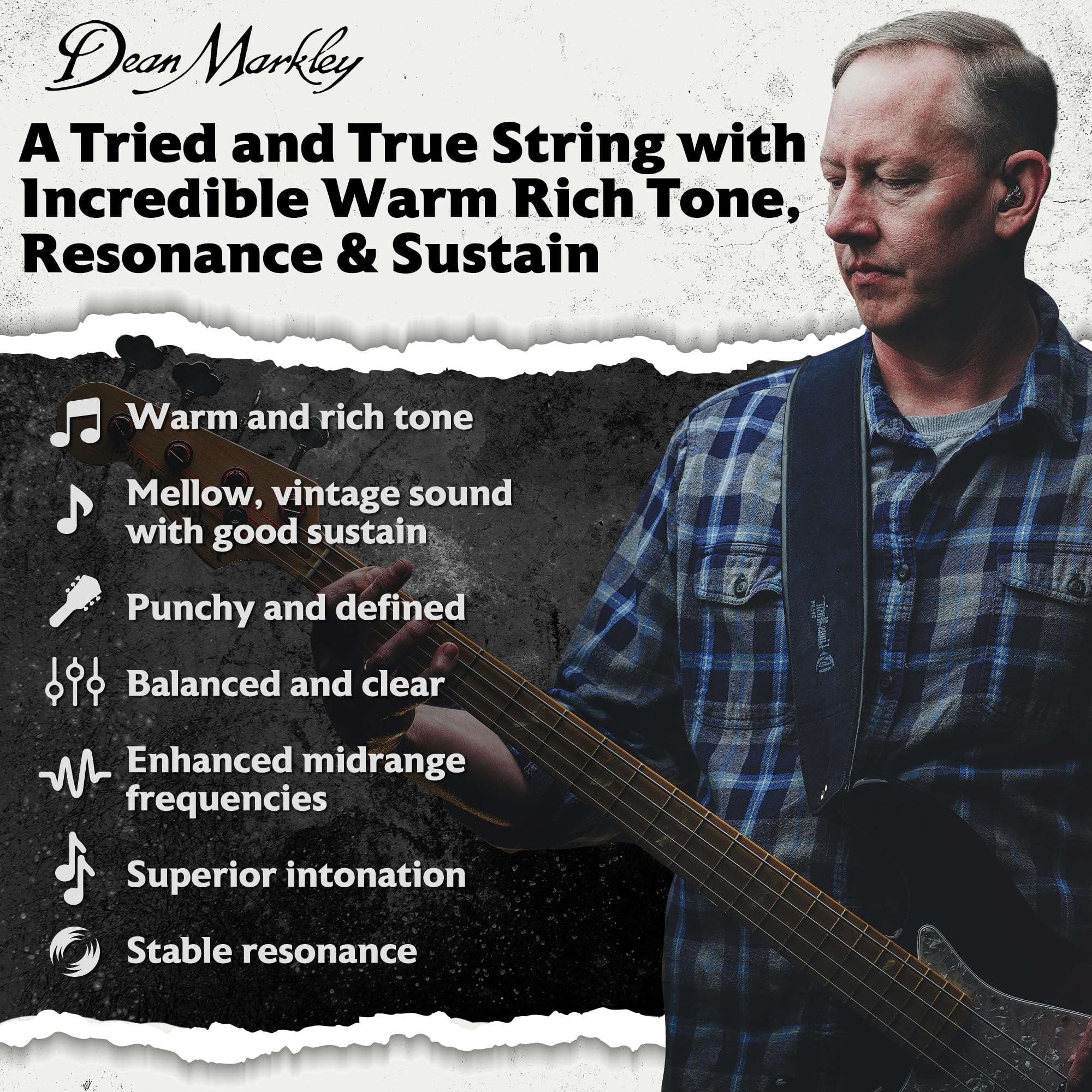 Amazon.com: Dean Markley NPS Blue Steel Bass Guitar Strings 4