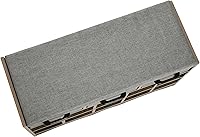 Vista 7 de Household Essentials Banco de zapatos de entrada con 10 cubículos, acabado de madera de fresno