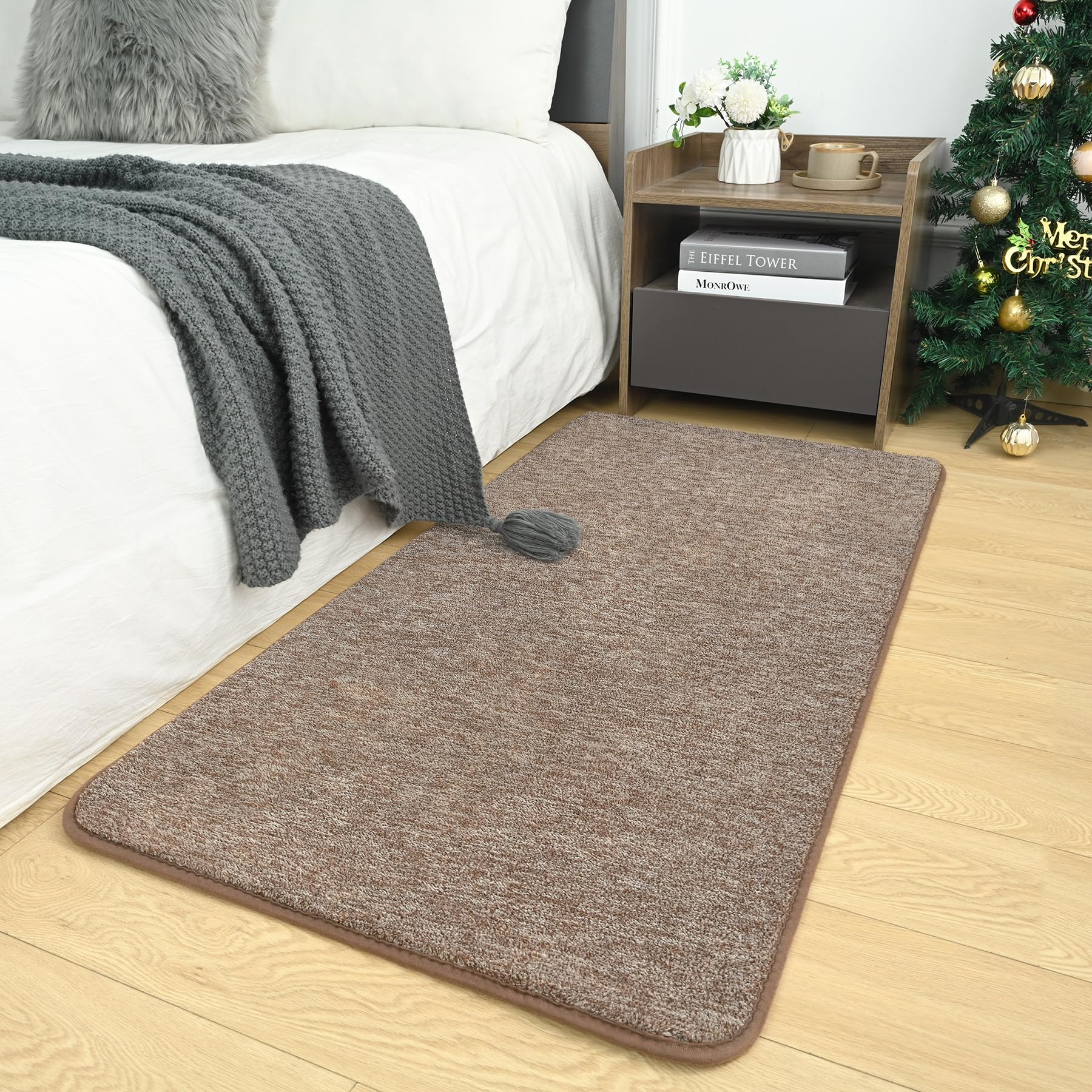 AROGAN Small Washable Area Rugs for Bedroom, 2×4 Runner Rug with Memory Foam for Hallway, Non Slip Fluffy Carpet Indoor Rug Runner for Kitchen,