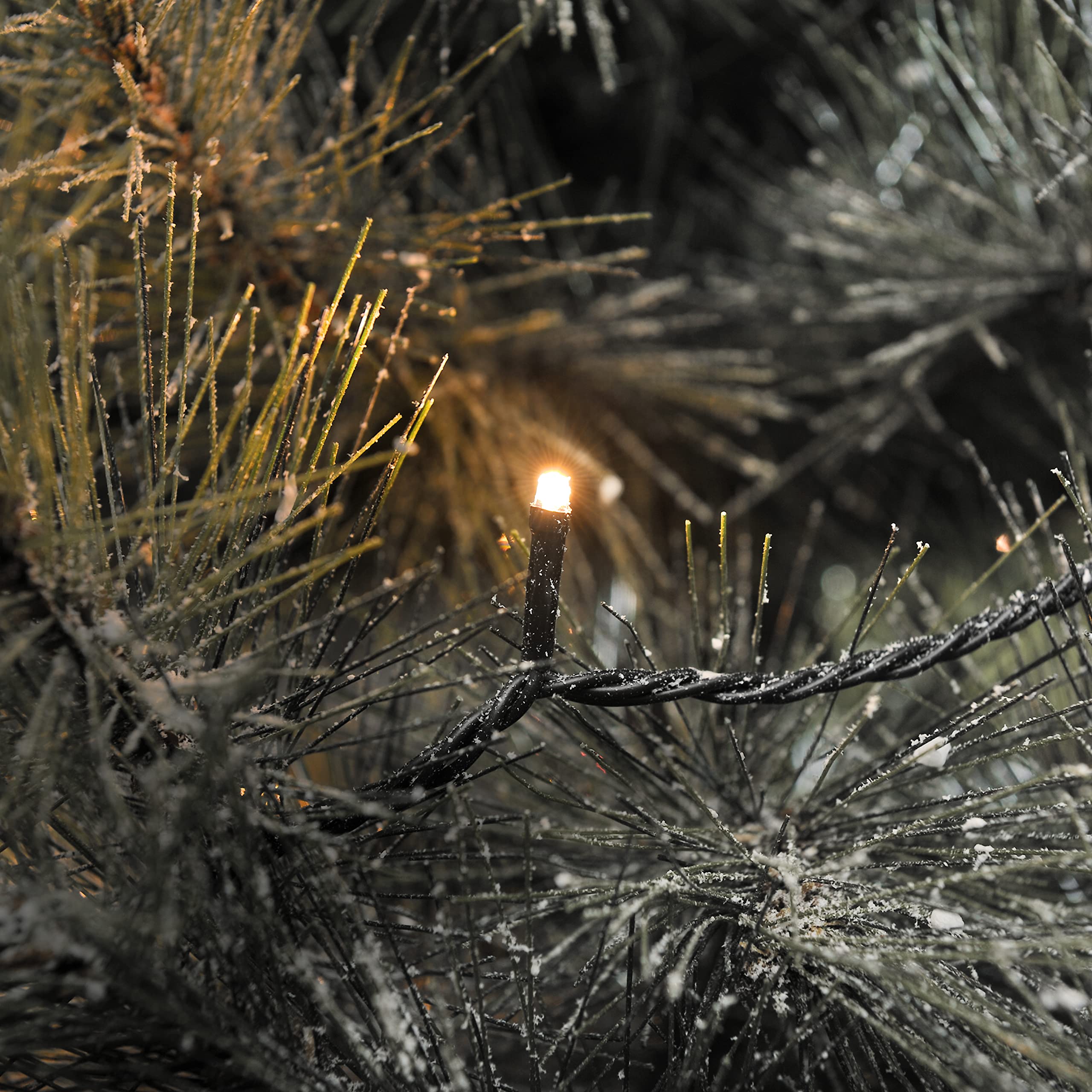 Konstsmide Catena luminosa a LED a energia solare, ambra
