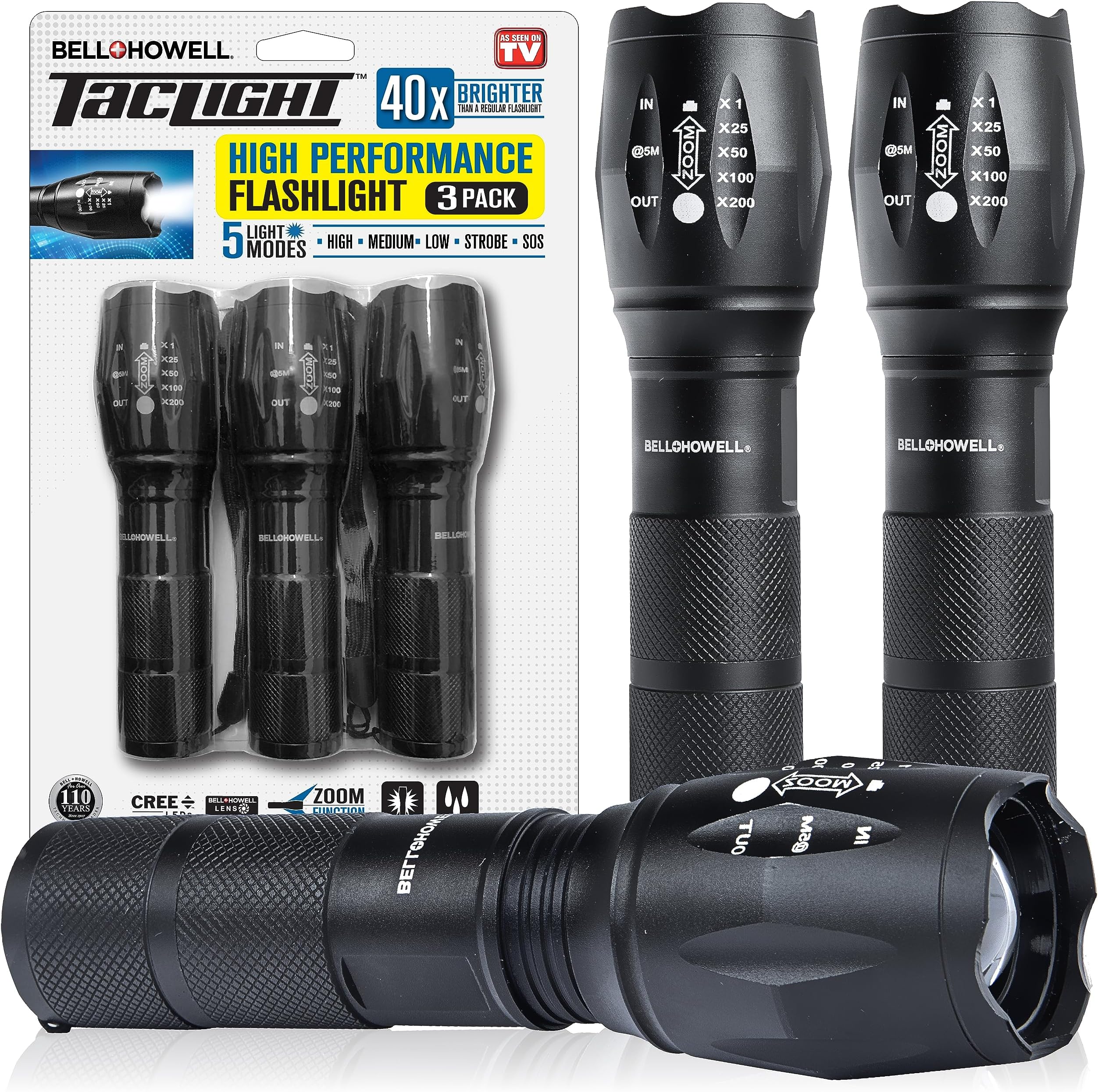 Duracell Durabeam Ultra LED Flashlight, 550 Lumens, 3Count Amazon.in