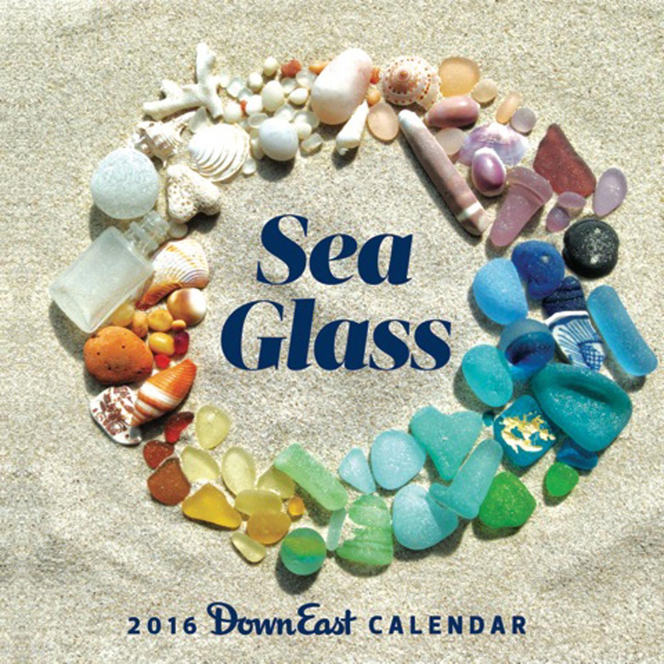 Calendrier 2016 Sea Glass pour décoration murale côtière et organisation
