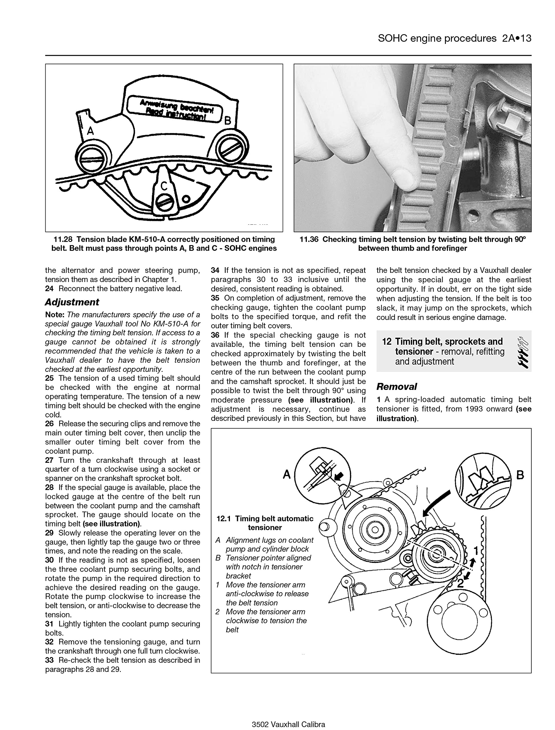 Vauxhall Calibra Service And Repair Manual