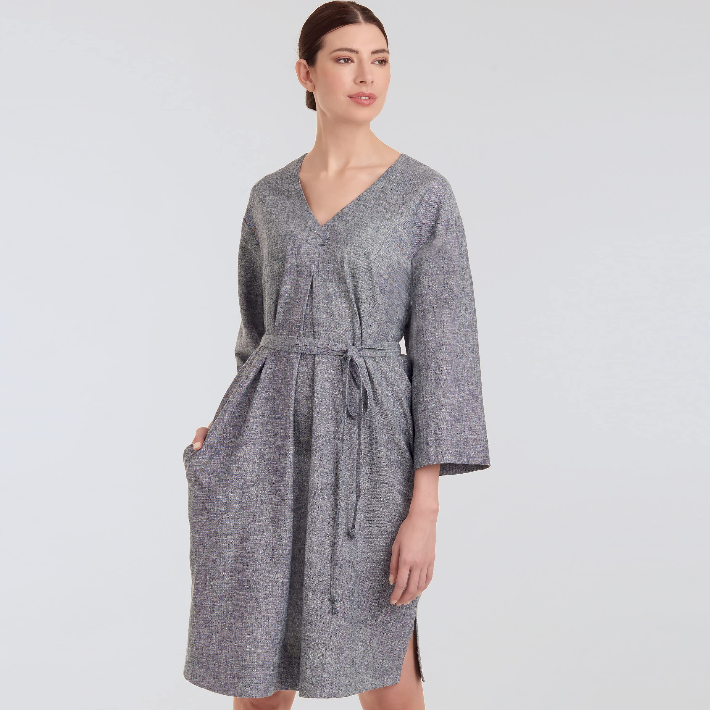 Patron de couture robe col V Simplicity R10598 grande taille A