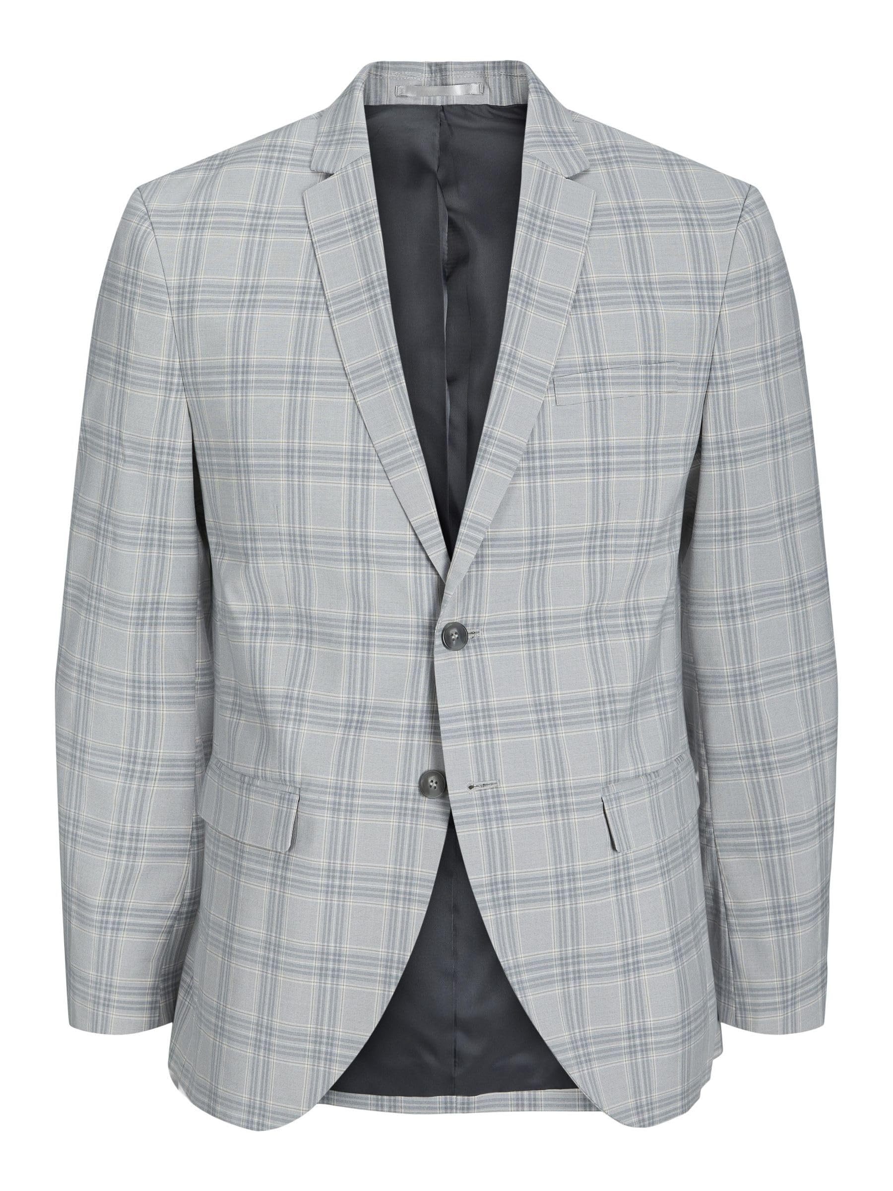 JACK & JONES Jprfranco SN Check Blazer, Griffin/Checks: Super Slim fit, 40R