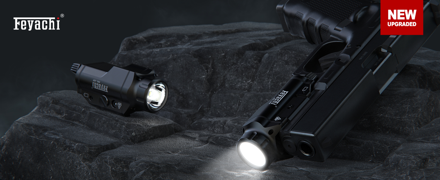 Feyachi HL-20 Pistol Light 1000 Lumen Upgrade LED Weapon Light