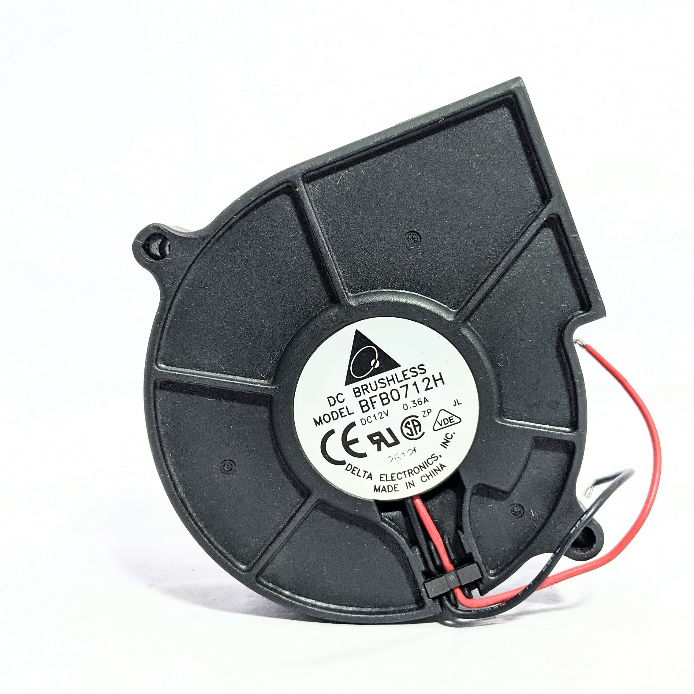 PGSA2Z BFB0712H-7530 Size 75x75x30mm DC12V 0.36A 2900 RPM Brushless Air Blower Cooling Fan