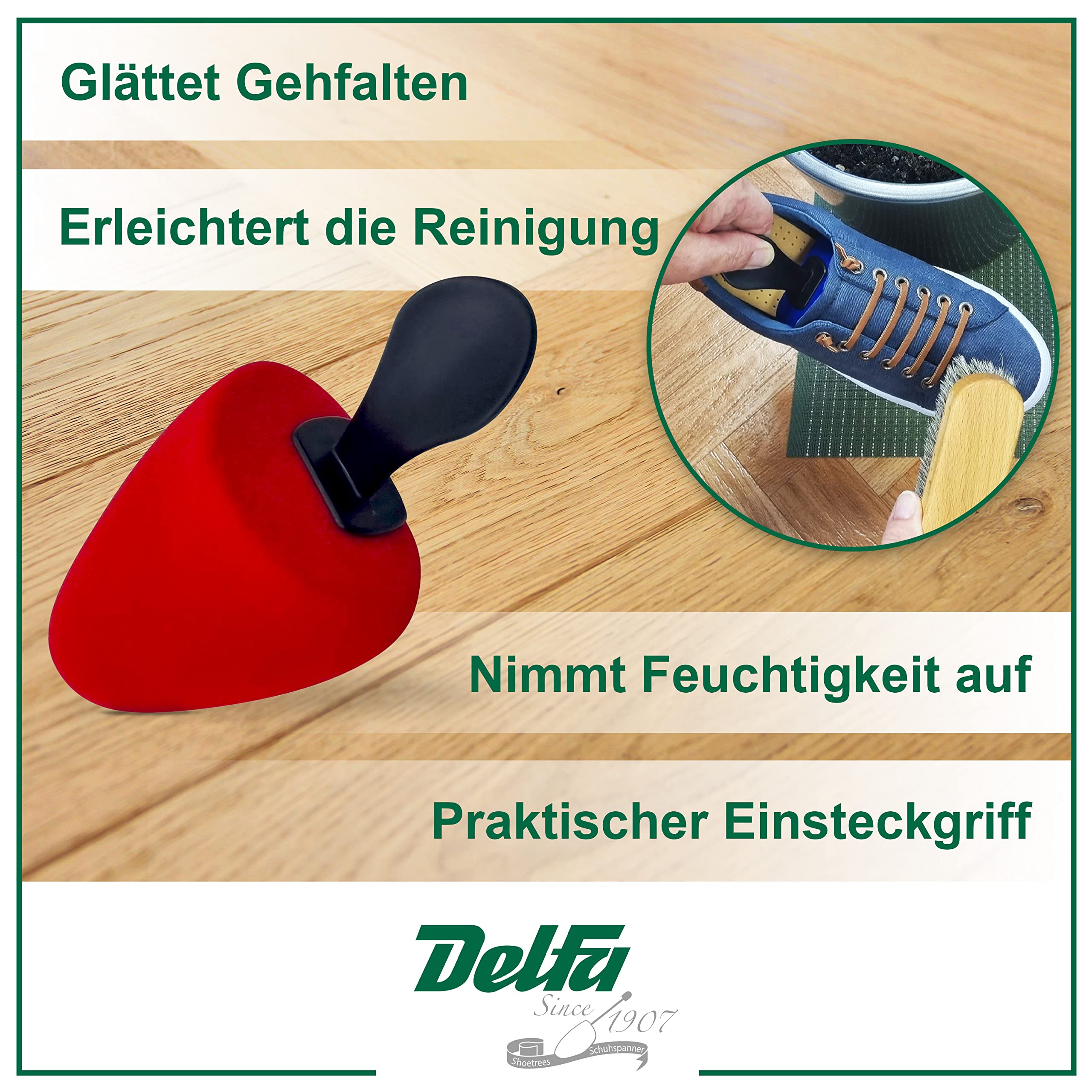DELFA Completo di 5 paia Tendiscarpe di schiuma morbida Greta per scarpa decolte e col tacco, nuova combinazione di colori