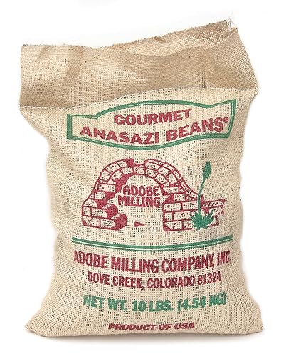 adobe milling Anasazi Beans 10 lb bolsa de arpillera