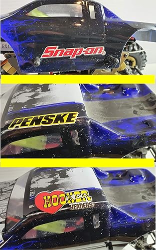 Miniatura 8 de Patrocinador de carreras Lexan Body Car Racing - Hoja de calcomanías 20  Vinilo blanco escala 112 a 110 Vinilo blanco RC modelo calcomanía hoja de