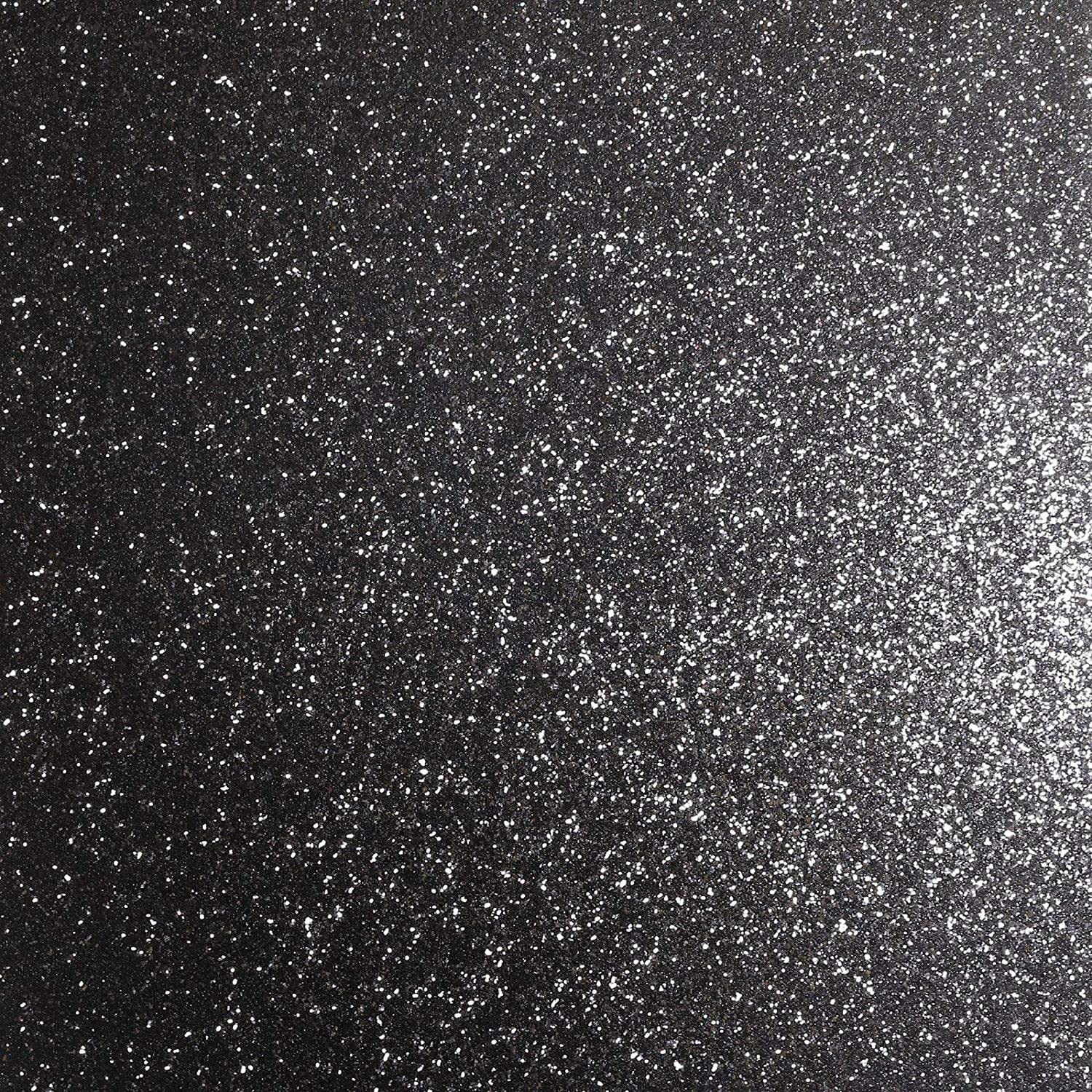 Yöl Black Sequin Sparkle Wallpaper Paste The Wall Vinyl Glitter