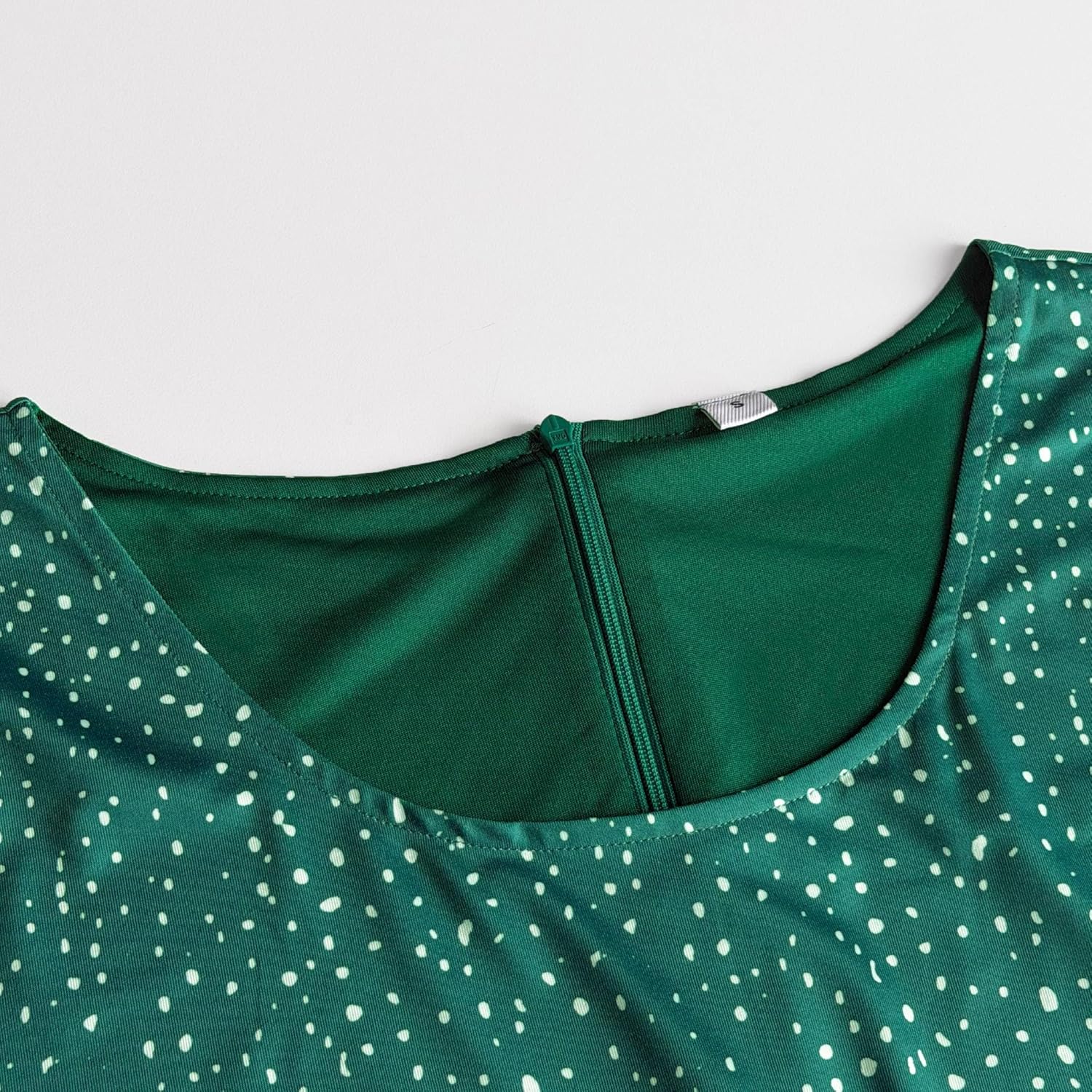 HVT Women's Summer Casual Short Sleeve Crewneck Polka Dot Midi Dresses 2026 Spring Flowy Tiered T Shirts Boho Beach Dress - Image 3