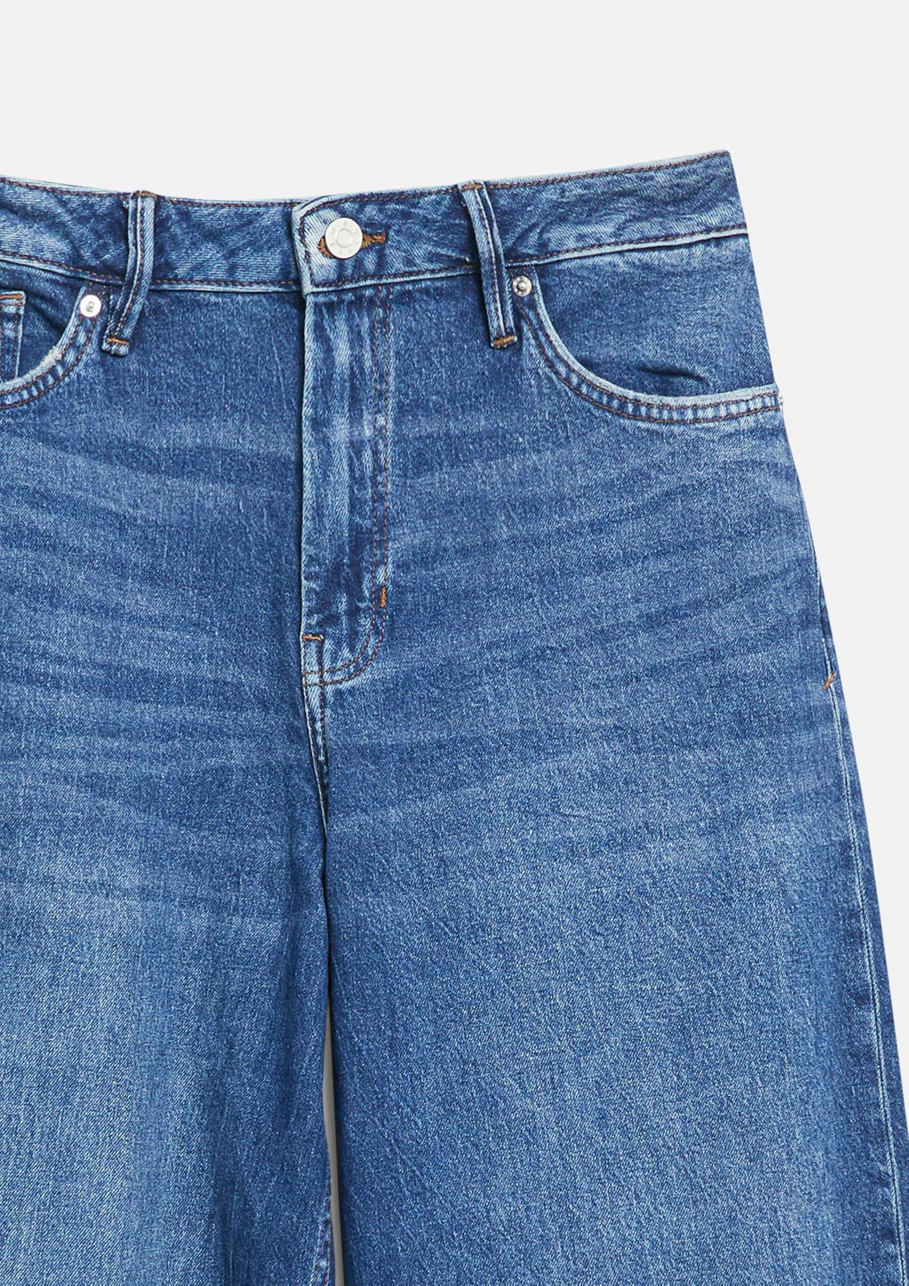 s.Oliver Damen Jeans – High Rise, Barrel Leg, Ankle-Länge, Denim mit Stretch – 5-Pocket-Form