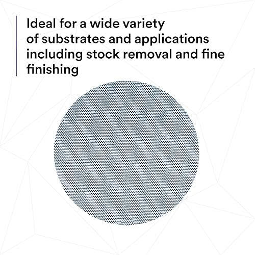 Miniatura 4 de 3M Xtract Net Disc 310 W, 120+, 5 pulgadas, troqueles 500X, paquete de 50 discos de lijado con velcro, prácticamente libres de polvo, opción