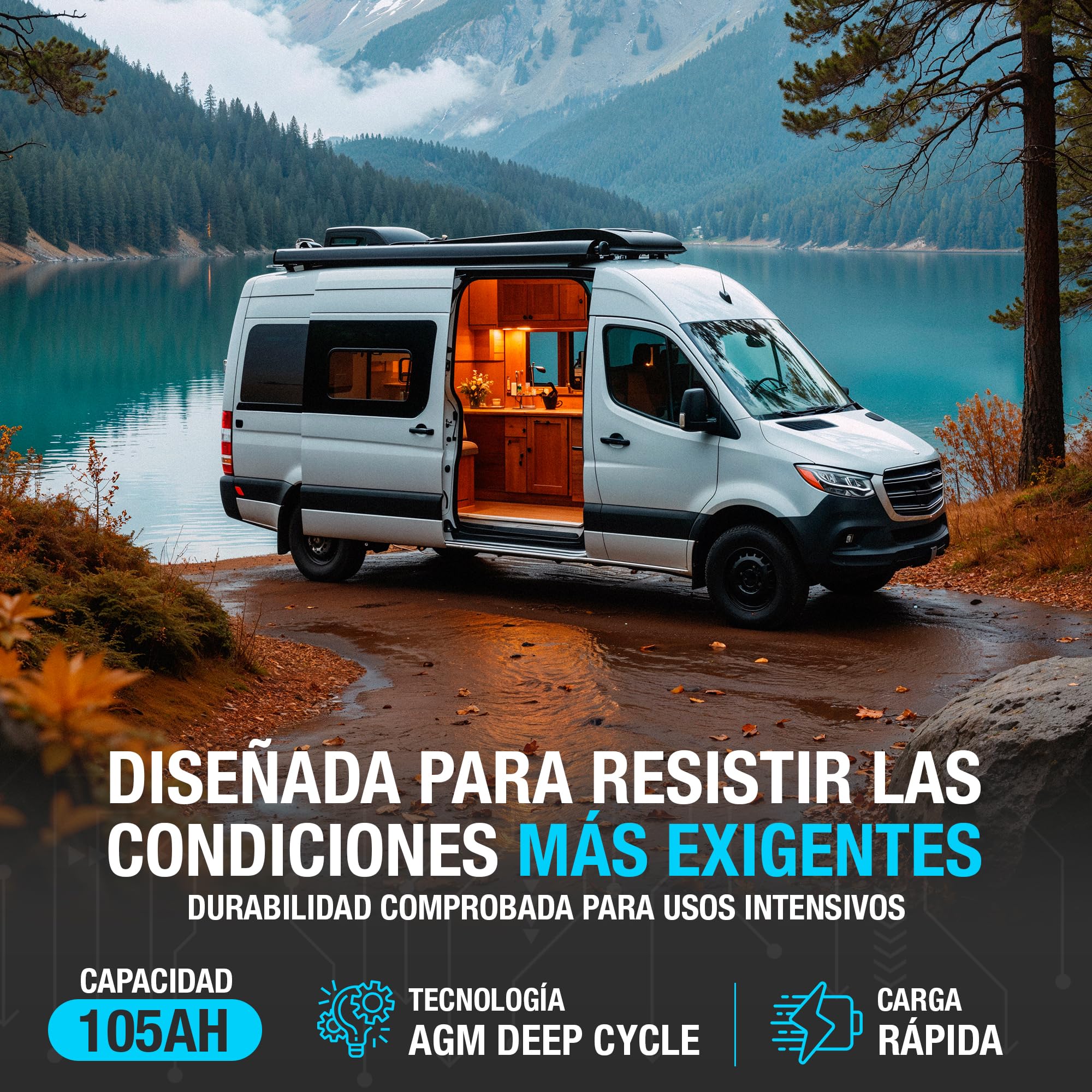 Baterías para caravana (105Ah)