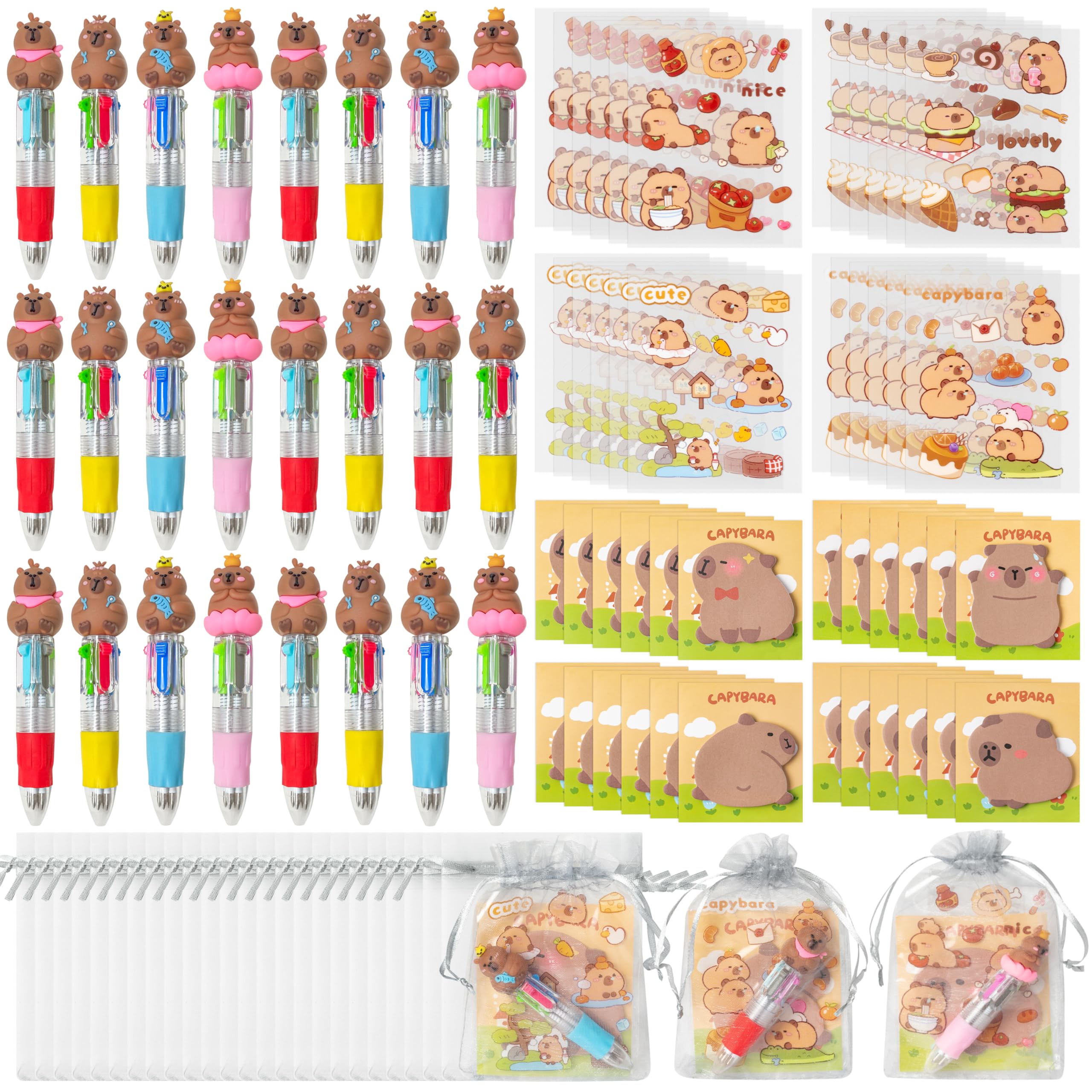 CY2SIDE Jesus Religious Stationery Gift - 24 Pack Christian Bible Stationery Party Gift Include 4-in-1 Ballpoint Pen Sticky Note Sticker and Religious Party Goodie Bag Fillers for Sunday School Reward โ image 1