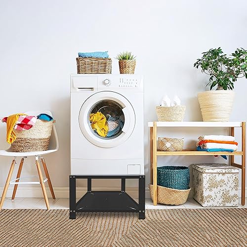 Miniatura 6 de Royxen Pedestal de lavandería de 28 pulgadas de ancho, ajuste universal, capacidad de 700 libras, base de lavadora, base de secadora, plataforma
