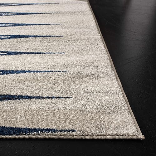 Miniatura 3 de Safavieh Evoke Collection EVK226 - Tapete bohemio, diseño vintage., Polipropileno, Marfil, azul