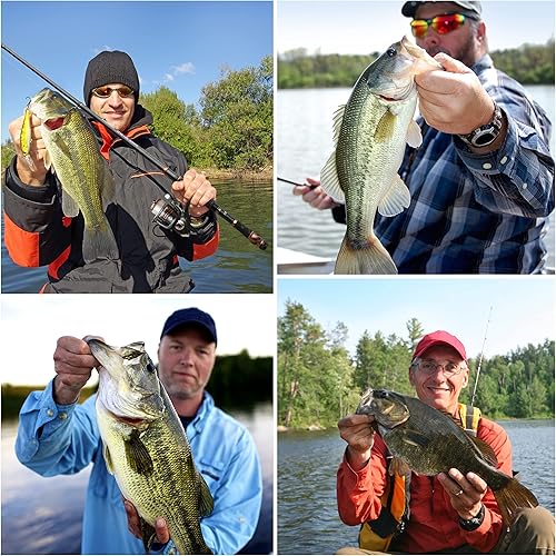 Miniatura 11 de PLUSINNO Combos de caña de pescar y carrete - caña de pescar telescópica de fibra de carbono - Carrete giratorio 12 +1 rodamientos blindados acero