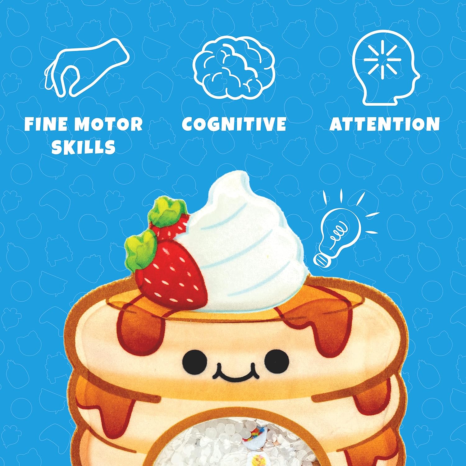 BIZYBOO - Hide ‘n’ Seek Busy Bag Characters - Hidden Object Search Problem Solving Sensory Puzzle Matching Game for Kids 3 and Up - Bundle (Daisy, Peaches, Aloha, Joy)