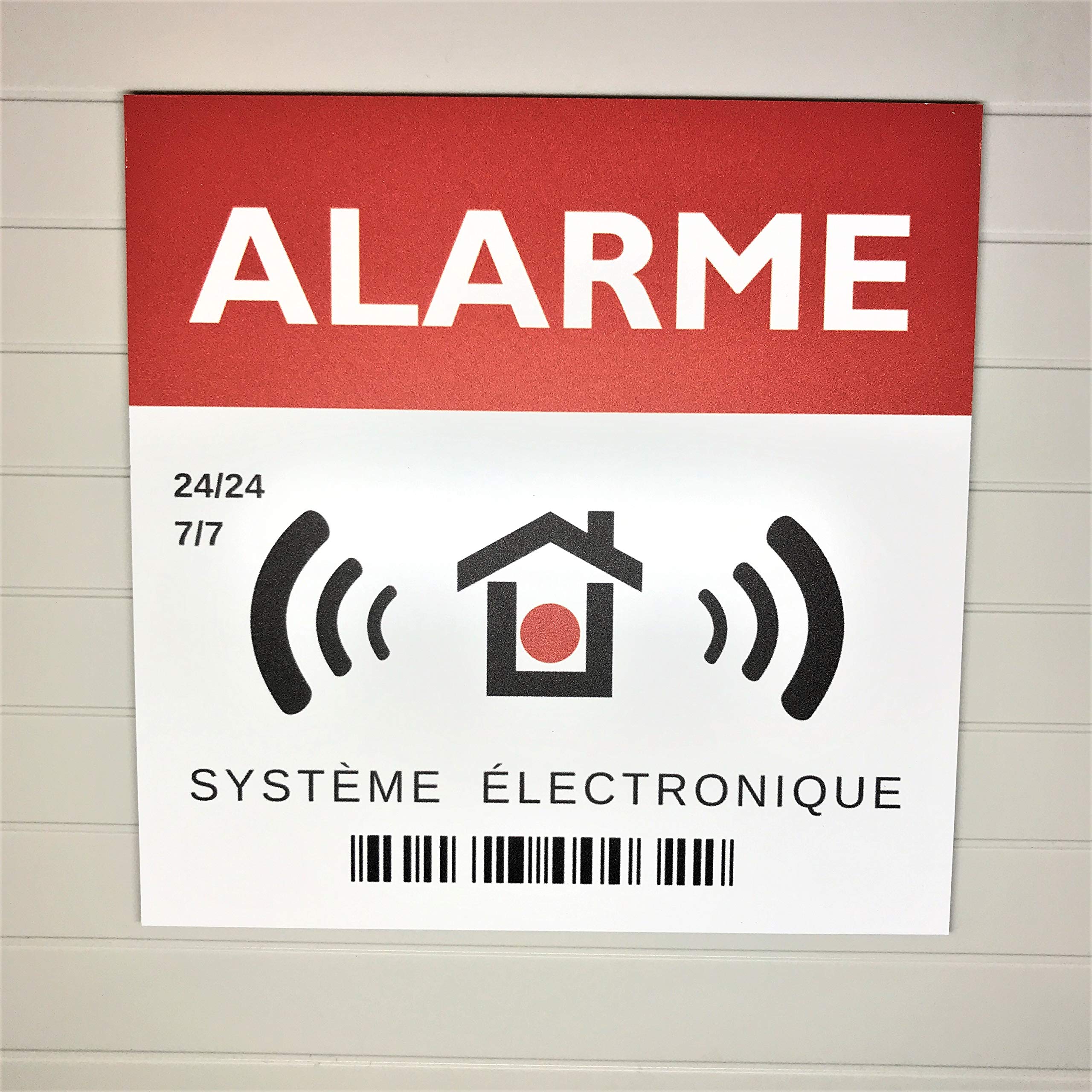 imaggge.com Rigid Alarm Panel, 15cm Square, Heavy Duty, Aluminium (Not PVC), Signal Surveillance System/Camera, for Wall Pole - Image 4