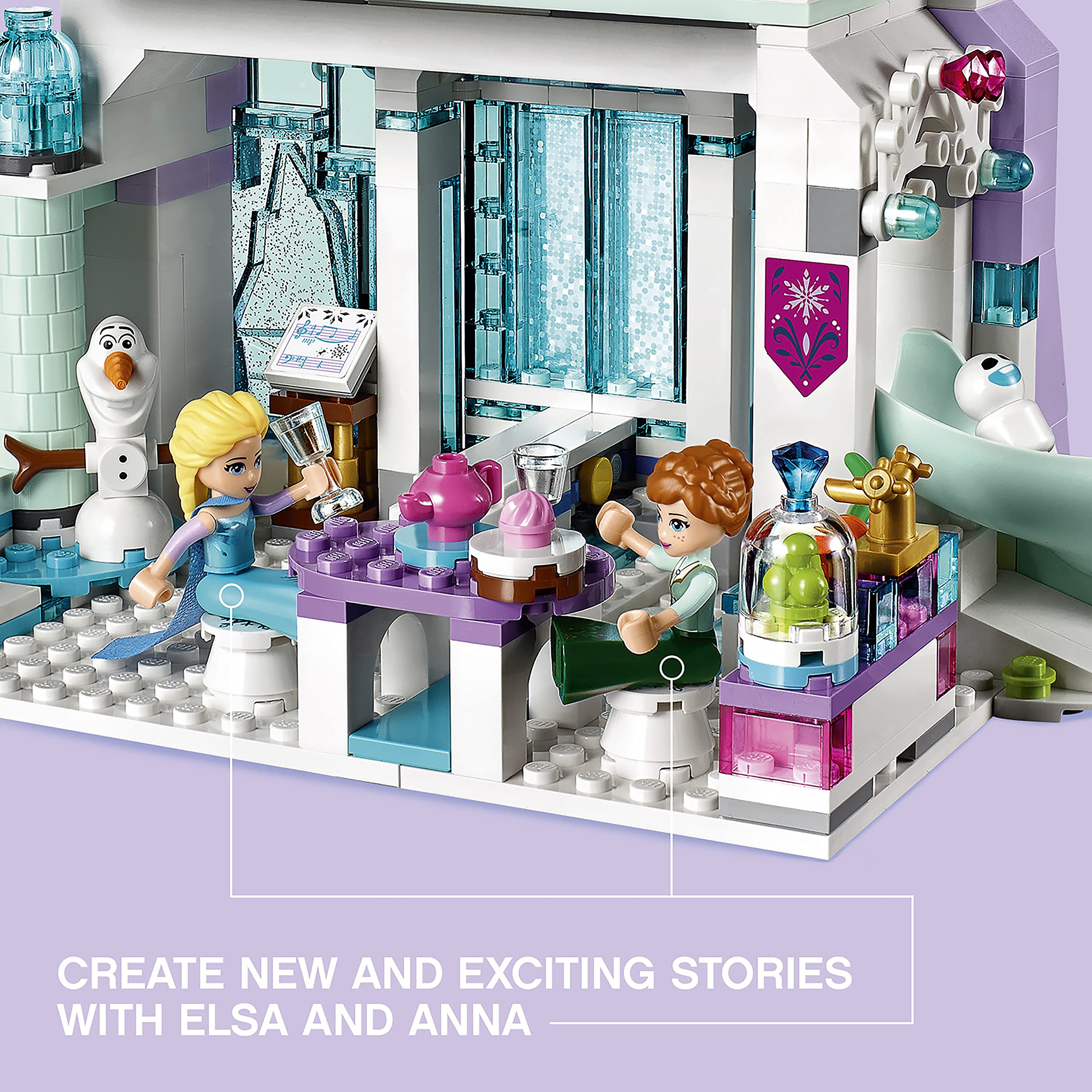 LEGO 43172 Disney Princess Frozen Elsa�??s Magical Ice Palace Set with Princess Elsa and Anna Mini 