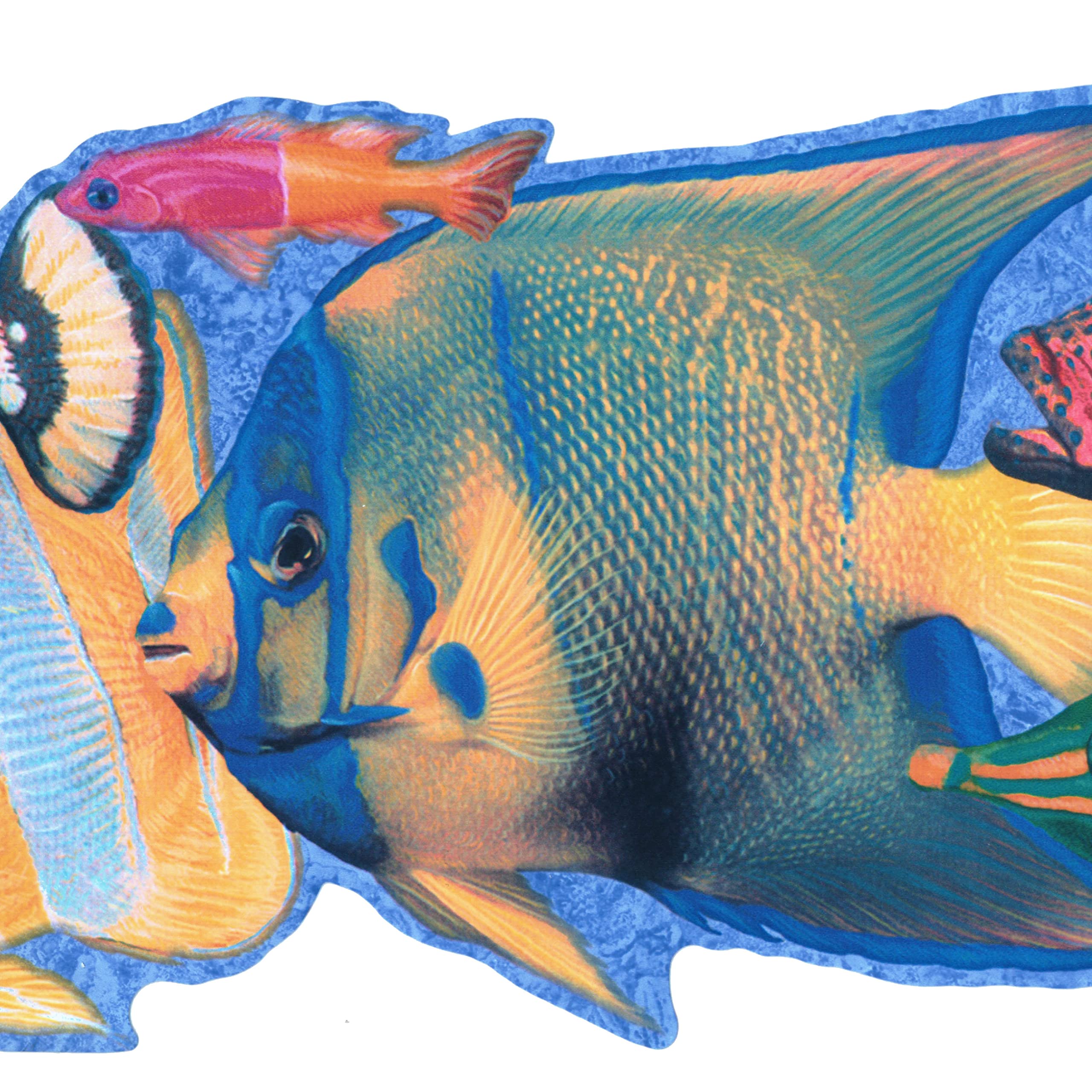 Bordure papier peint poisson pour chambre d'enfant et jeux