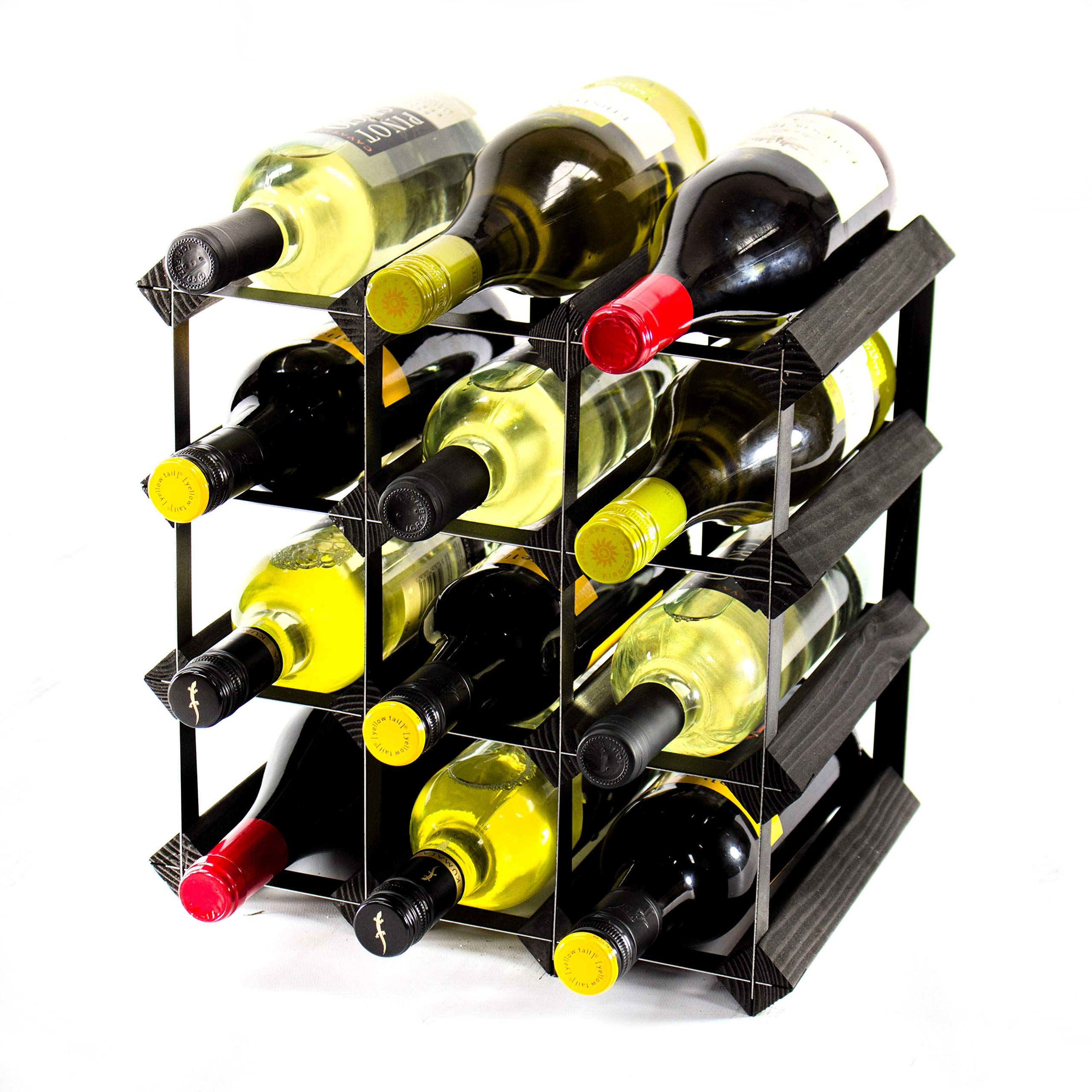 Tante De Botellas De Bar Para Tienda En Línea, Metal Negro, Tante Para Botellas De Licor De 3 Nivel