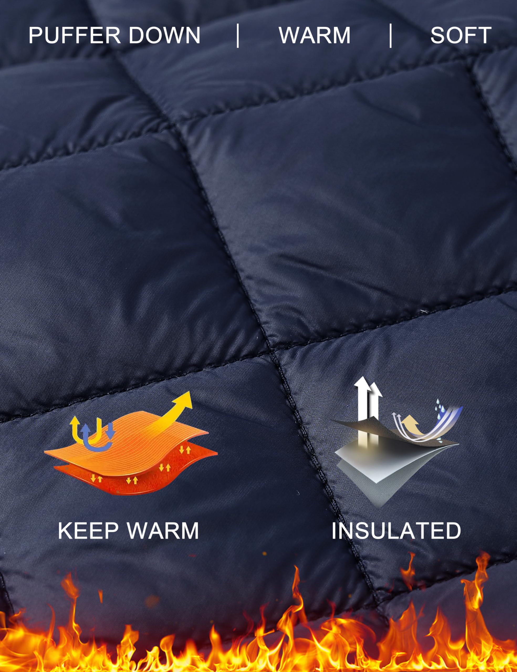 MoFiz Veste matelassée en Softshell légère et isolante avec fermeture éclair intégrale pour femme