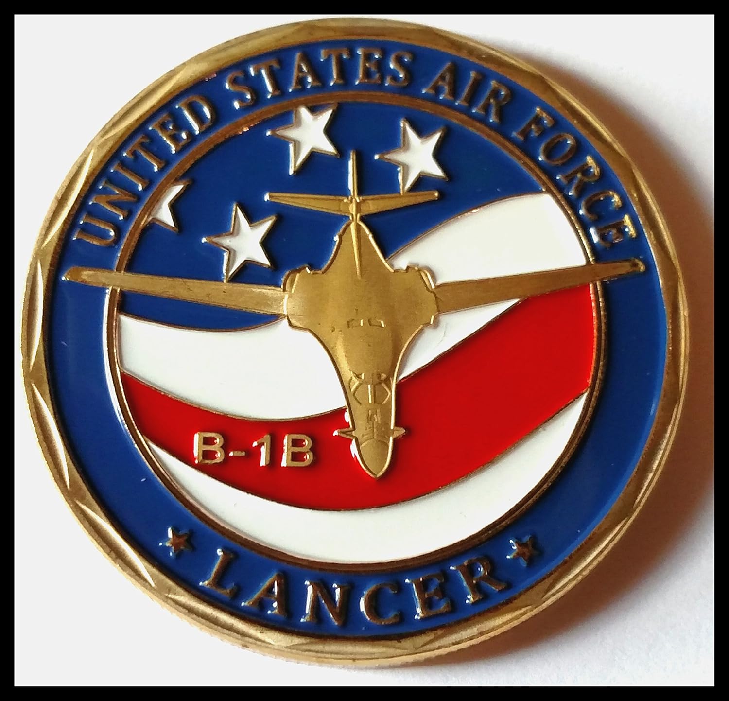 Air Force Lancer B-1B Strategic Bomber #1317 Military Honor Challenge Coin