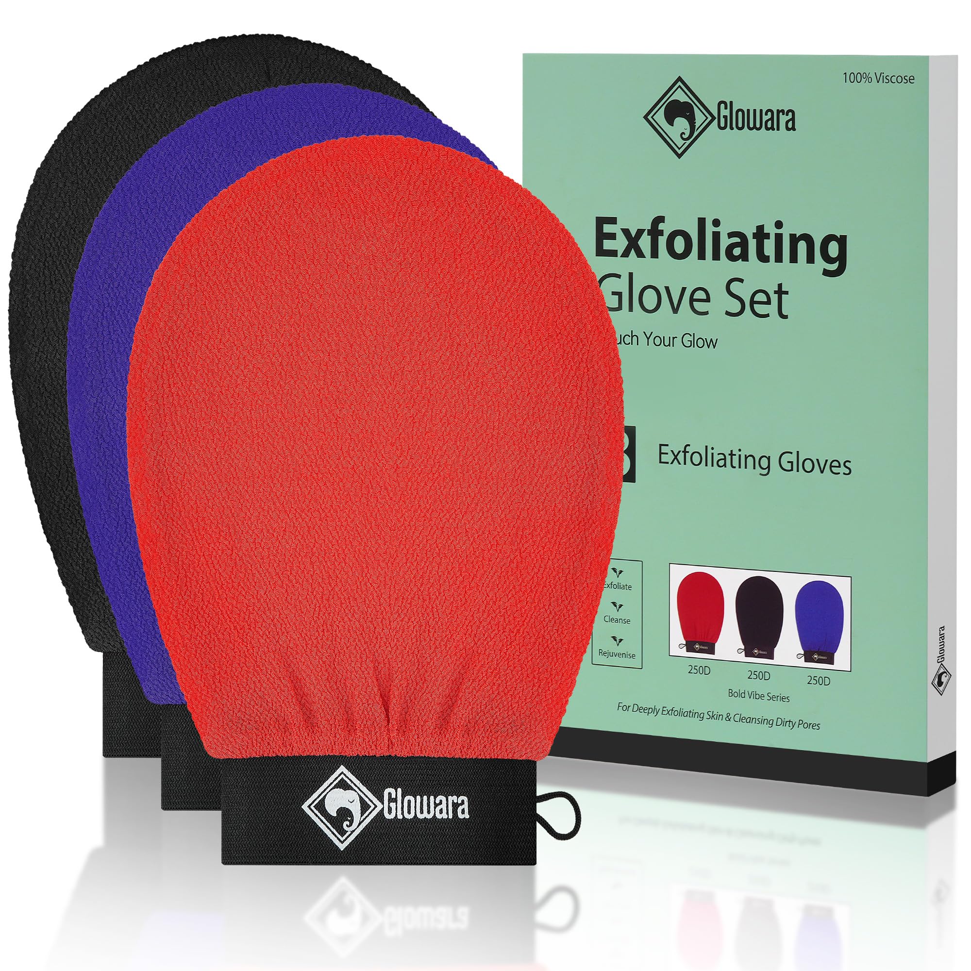 3 PCS Exfoliating Glove and Mitts