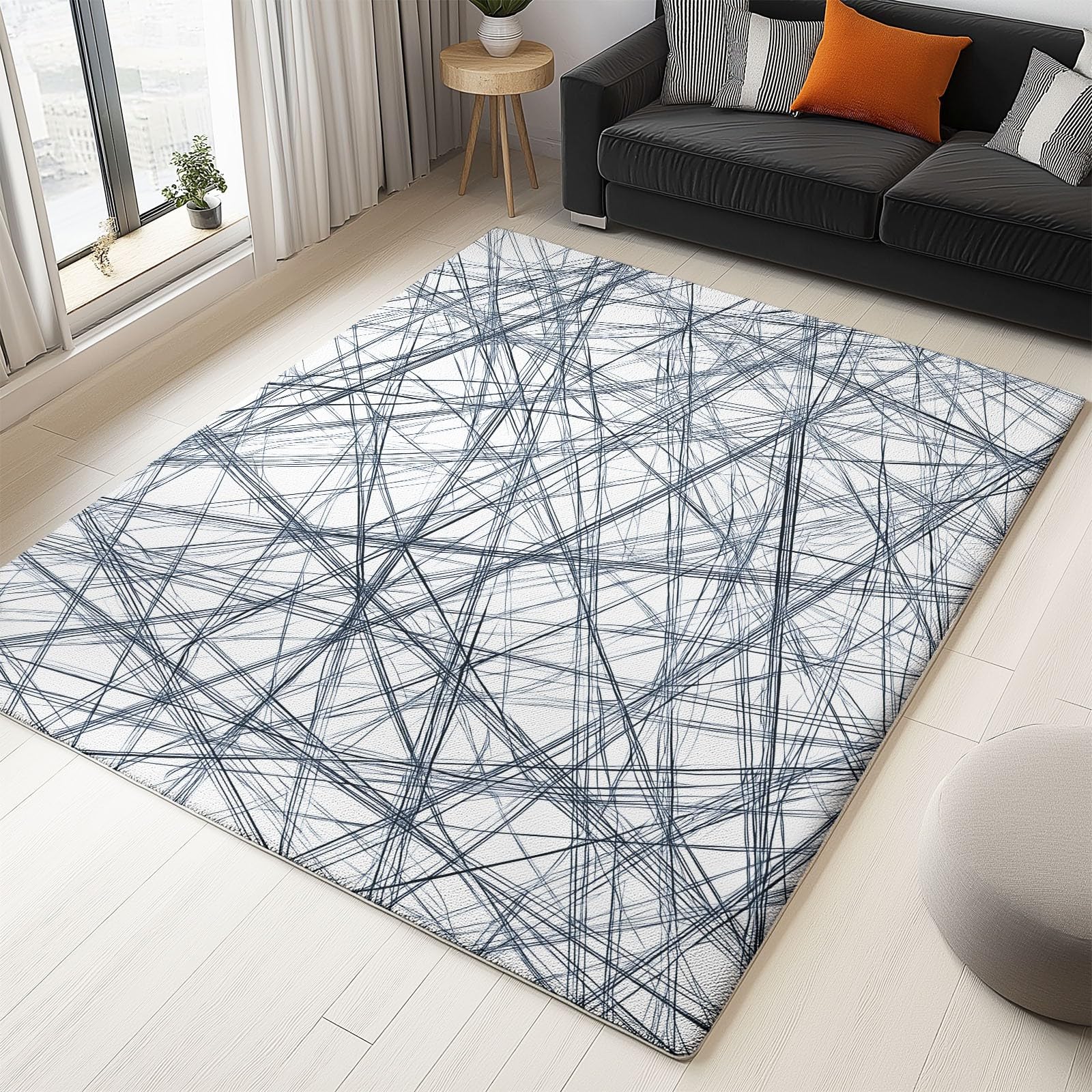 Tapis 3D moderne antidérapant et résistant pour cuisine et balcon