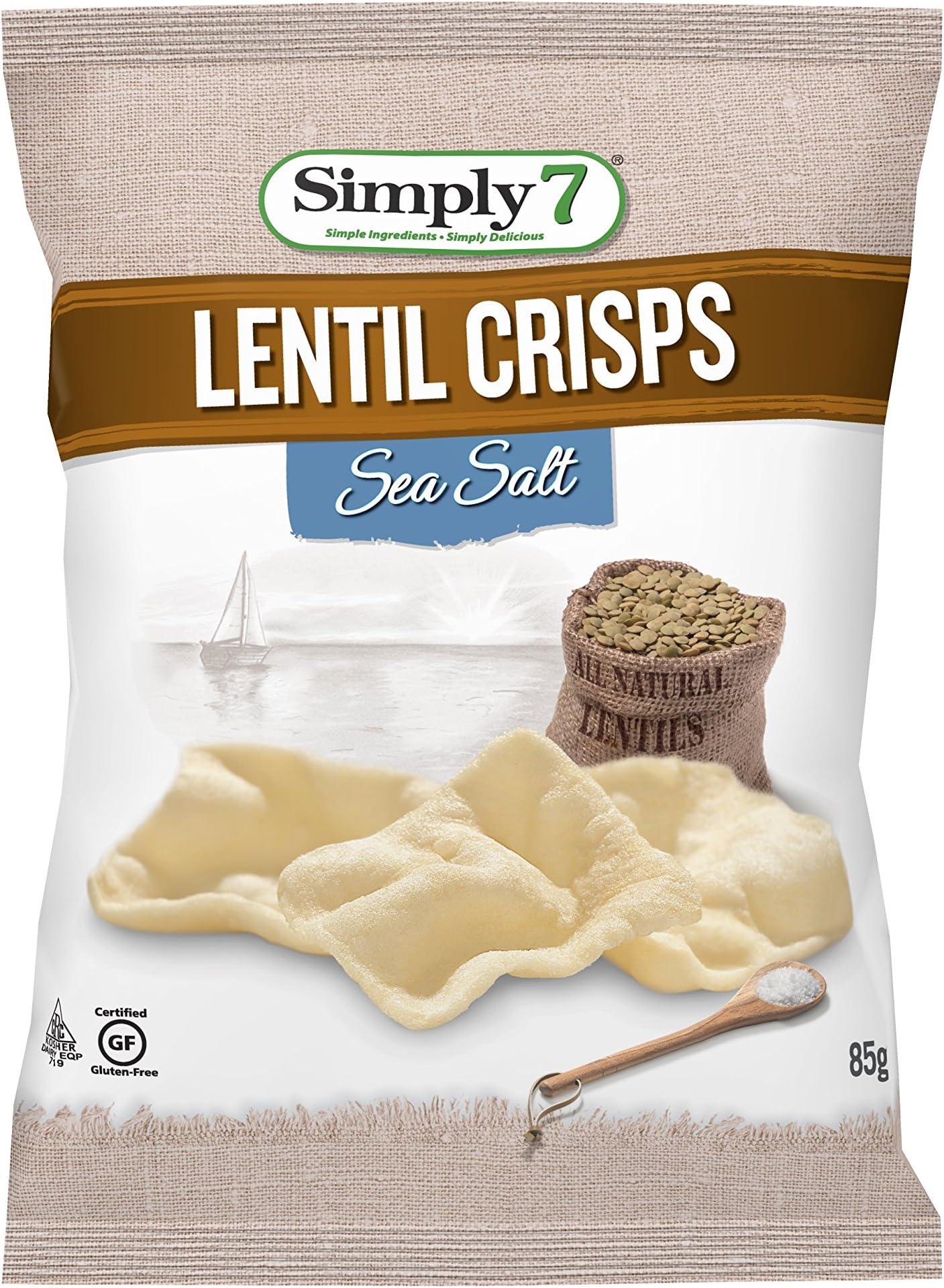 Simply7 Lentil Sea Salt Crisps