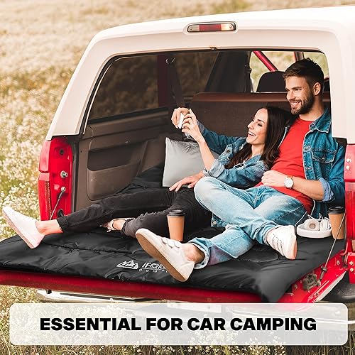 Miniatura 5 de Saco de dormir doble para adultos, para 2 personas, clima frío (3-4 estaciones), cama de campamento, extra ancho y cálido, tamaño Queen XL