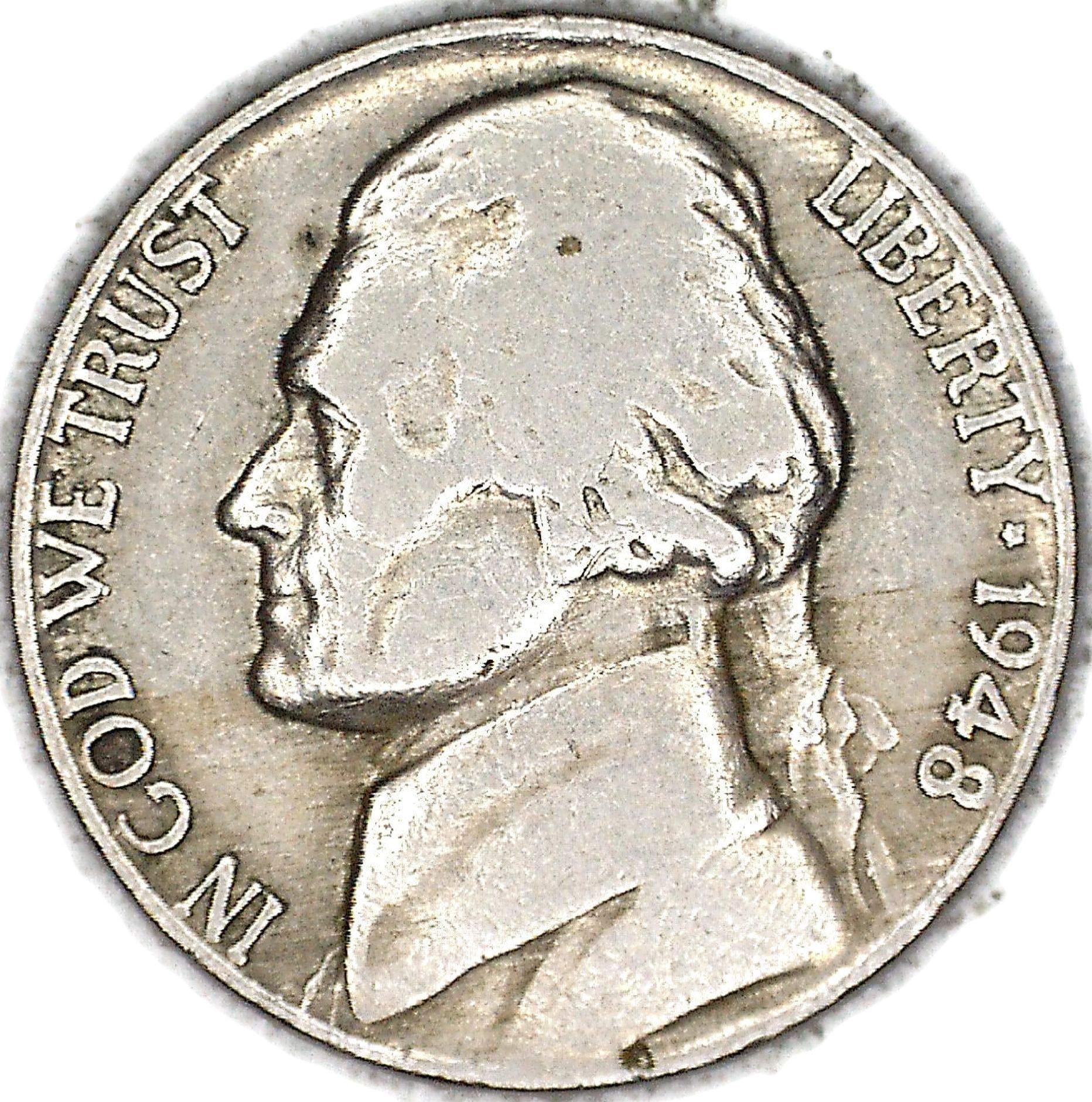 1948 P Jefferson Nickel Nickel FAIR at Amazon's Collectible Coins Store