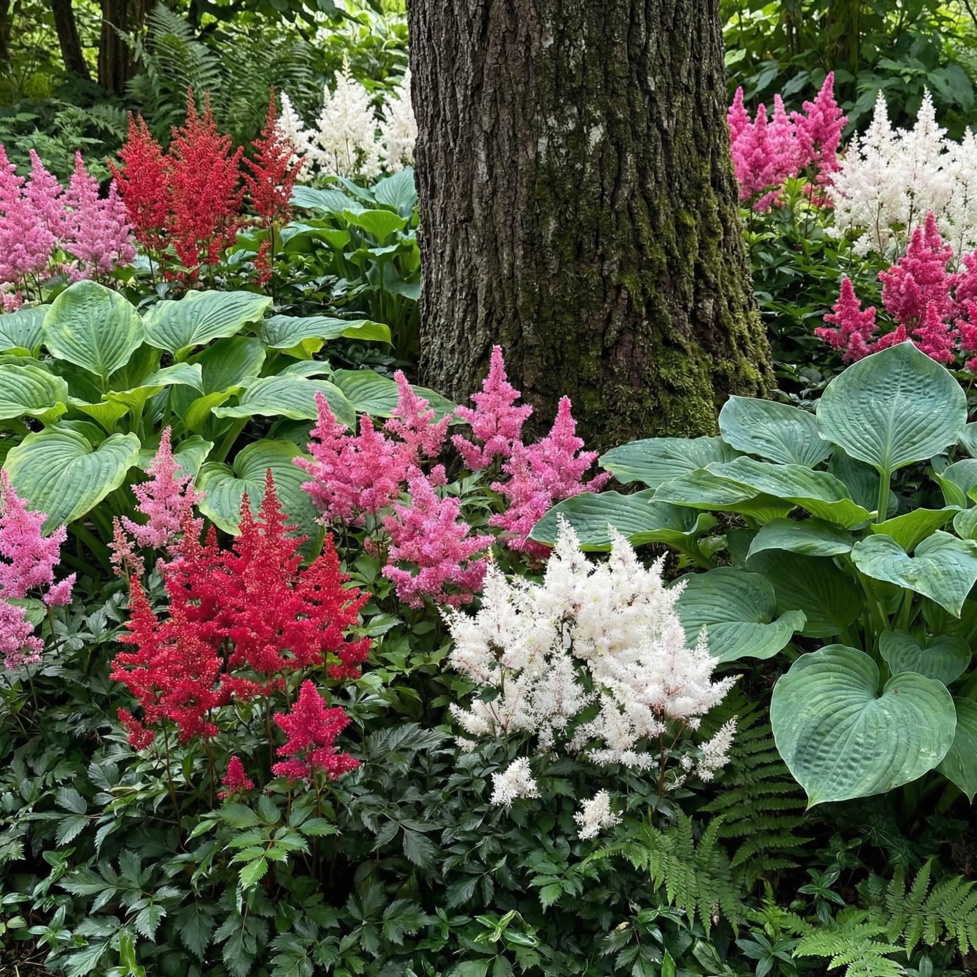 Astilbe à Planter - Collection Vivaces Rustiques - 10 Racines | Plantes Vivaces Exterieur, Naturelle Plantes de Hollande, Pour le jardin et le pot (pas de graines)
