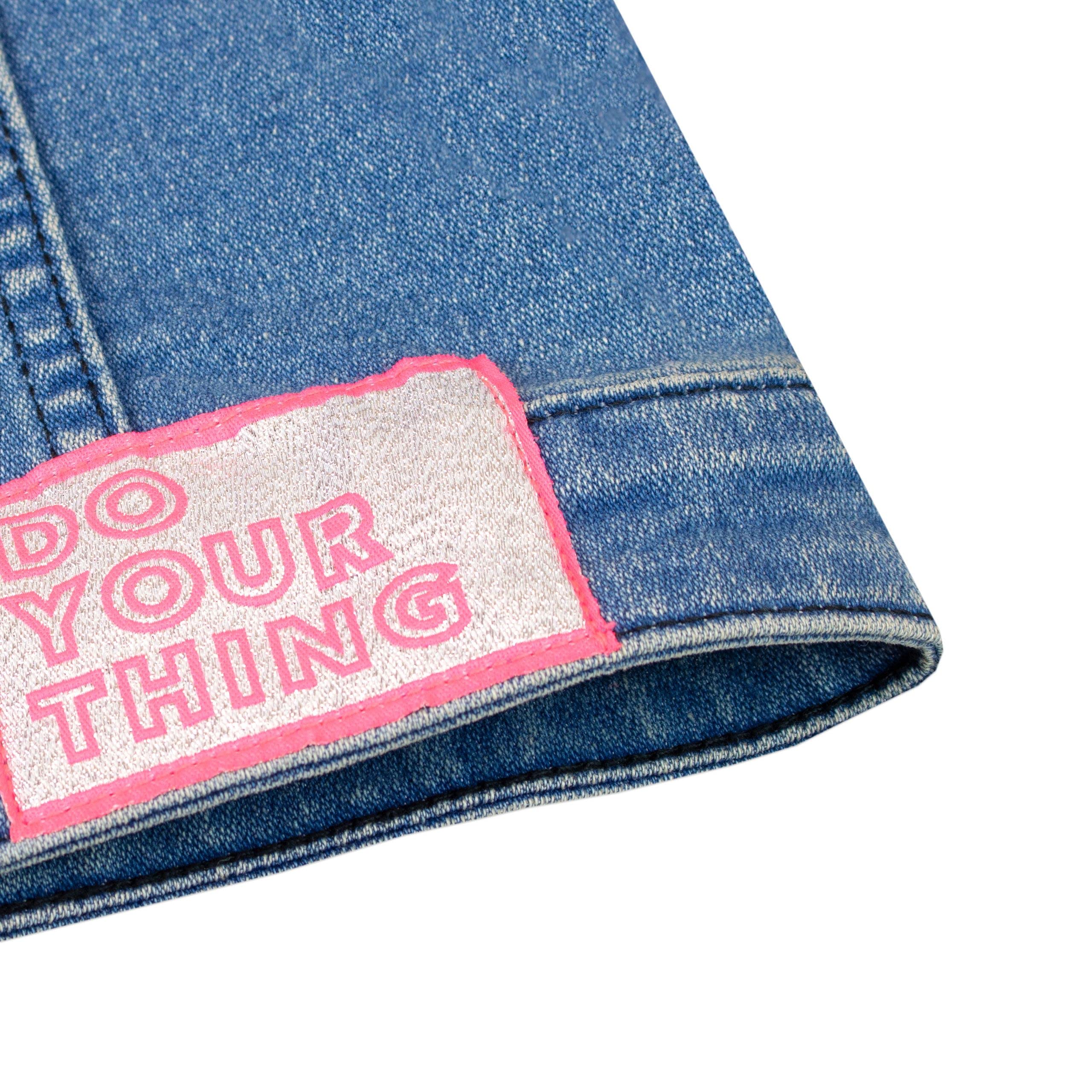 Barbie Filles Brodé Veste en Jean Vêtements d'extérieur pour Enfants